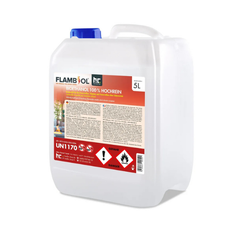 FLAMBIOL® Bioethanol 100 % hochrein – 96 × 5 L Kanister – aus pflanzlichen Rohstoffen