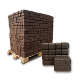 Premium Torfbriketts aus Deutschland – 960 kg Palette – Heizbriketts für Ofen und Kamin