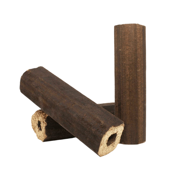 Heizfuxx PiniKay Octagon Hartholzbriketts – 960 kg Palette (96 × 10 kg) – Hochverdichtete Holzbriketts für Kamin & Ofen