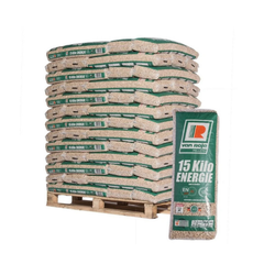 Van Roje Holzpellets ENplus A1 – 975 kg Palette (65 × 15 kg Säcke) – Premium Holzpellets