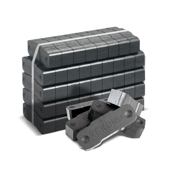 Rekord Braunkohlebriketts – 1000 kg Palette (40 × 25 kg Gebinde) – Lang brennende Ofen- und Kaminbriketts
