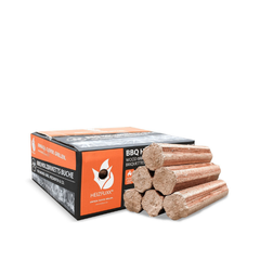Heizfuxx BBQ-Buchenholzbriketts – 972 kg Palette (54 x 18 kg) – Premium Buchenbriketts für Grill & Feuerstellen